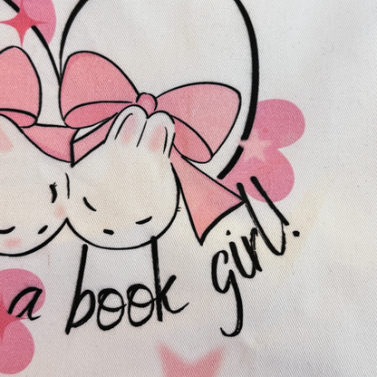 I Am Literally Just A Book Girl | Everyday Large Tote Bag | With Zipper